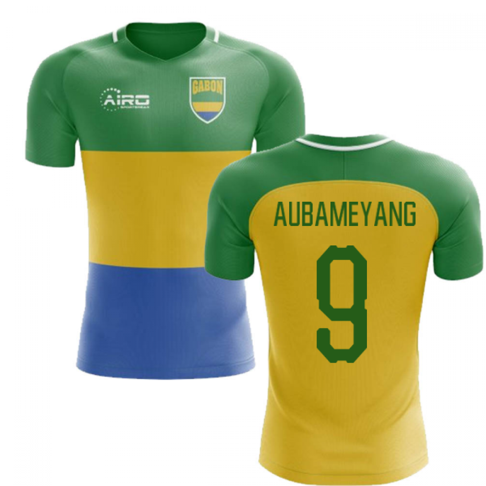 2024-2025 Gabon Home Concept Football Shirt (Aubameyang 9) - Kids