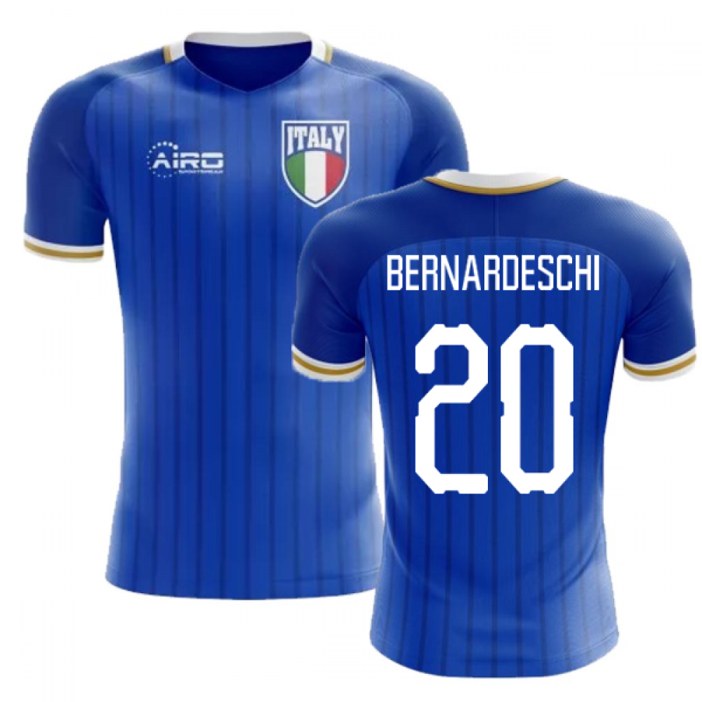 2024-2025 Italy Home Concept Football Shirt (Bernardeschi 20) - Kids