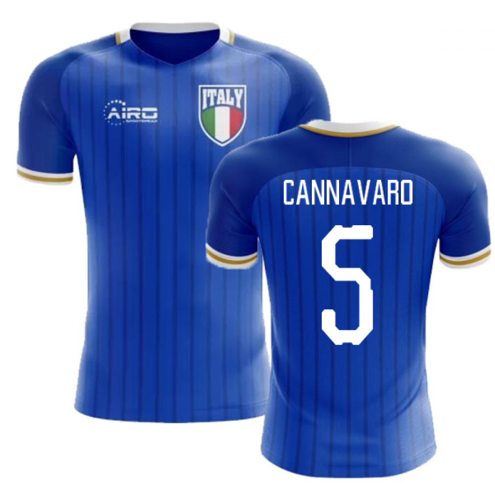 2024-2025 Italy Home Concept Football Shirt (Cannavaro 5) - Kids