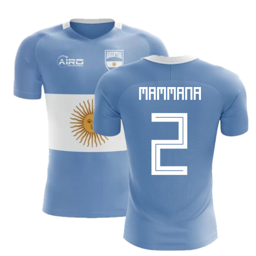 2024-2025 Argentina Flag Concept Football Shirt (Mammana 2) - Kids