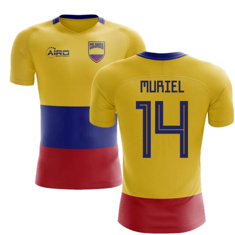 2024-2025 Colombia Flag Concept Football Shirt (Muriel 14) - Kids