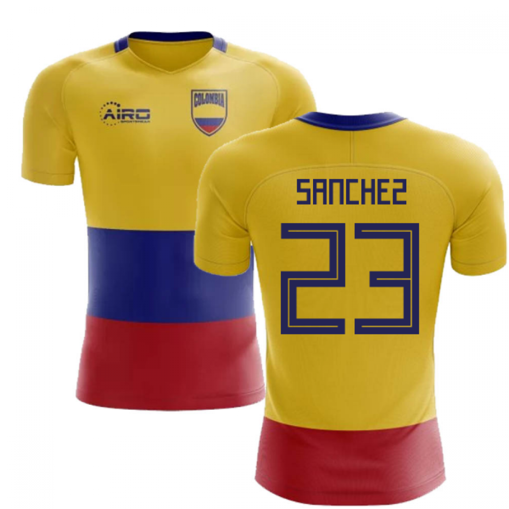 2024-2025 Colombia Flag Concept Football Shirt (Sanchez 23) - Kids