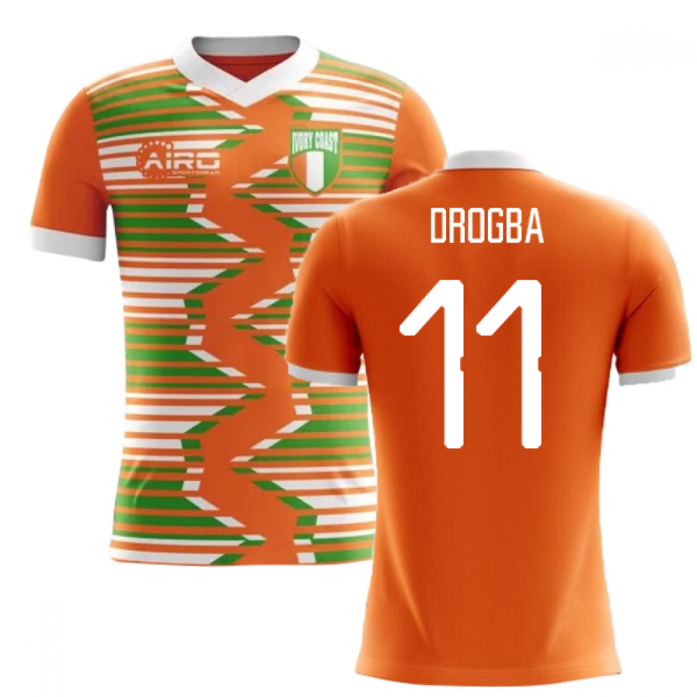 2024-2025 Ivory Coast Home Concept Football Shirt (Drogba 11) - Kids