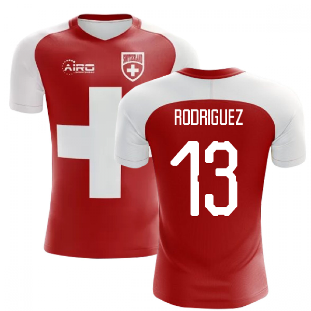 2024-2025 Switzerland Flag Concept Football Shirt (Rodriguez 13) - Kids