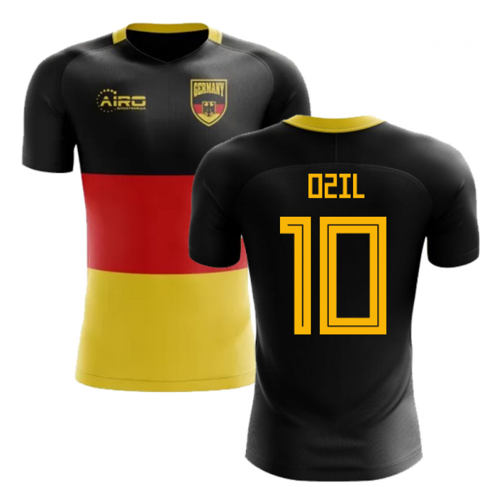 2024-2025 Germany Flag Concept Football Shirt (Ozil 10) - Kids