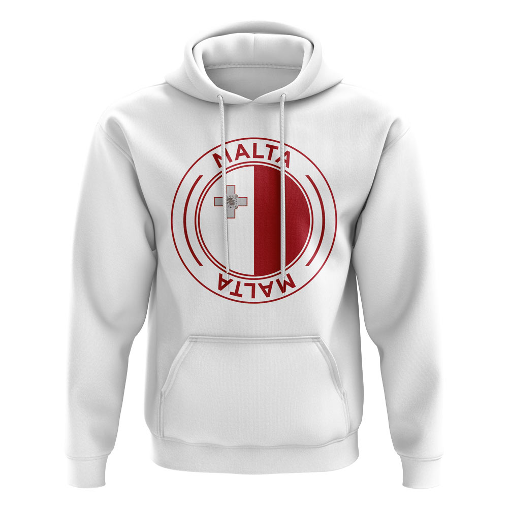 Nauru Football Badge Hoodie (White)