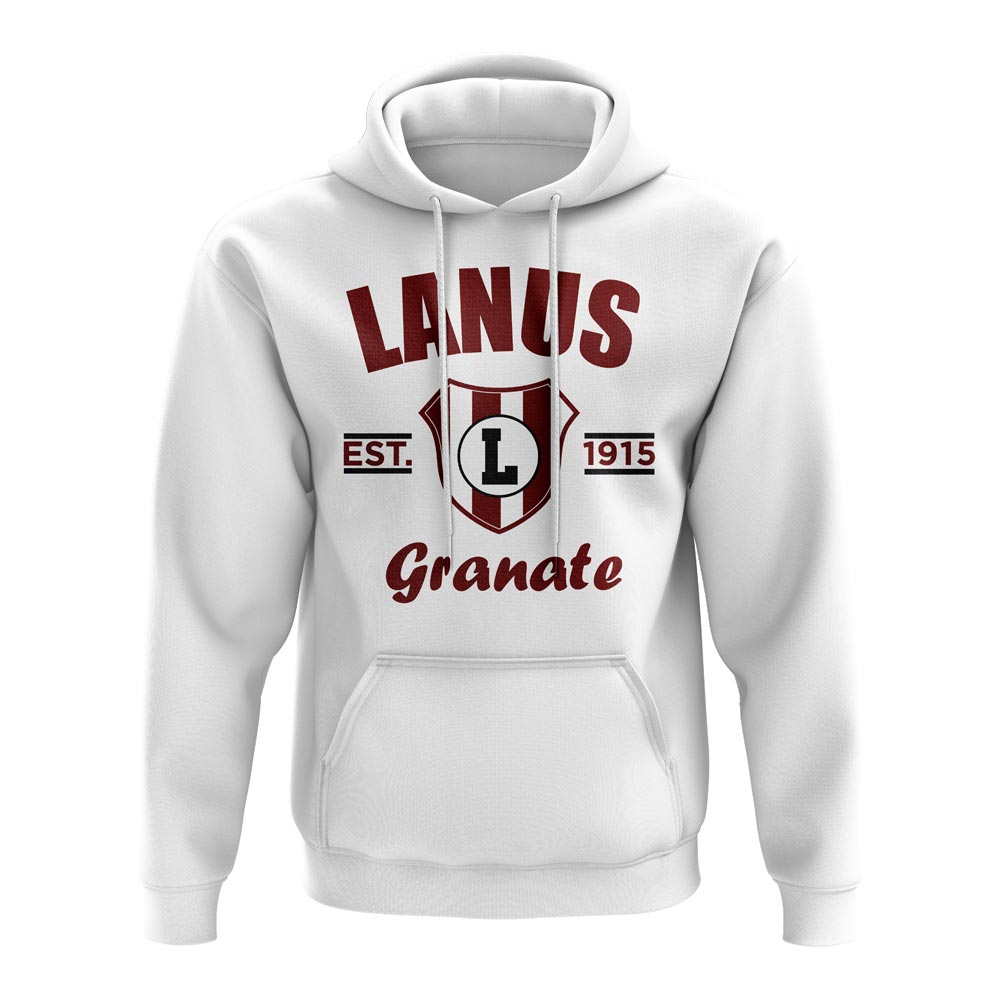 Lanus Established Football Hoody (White)