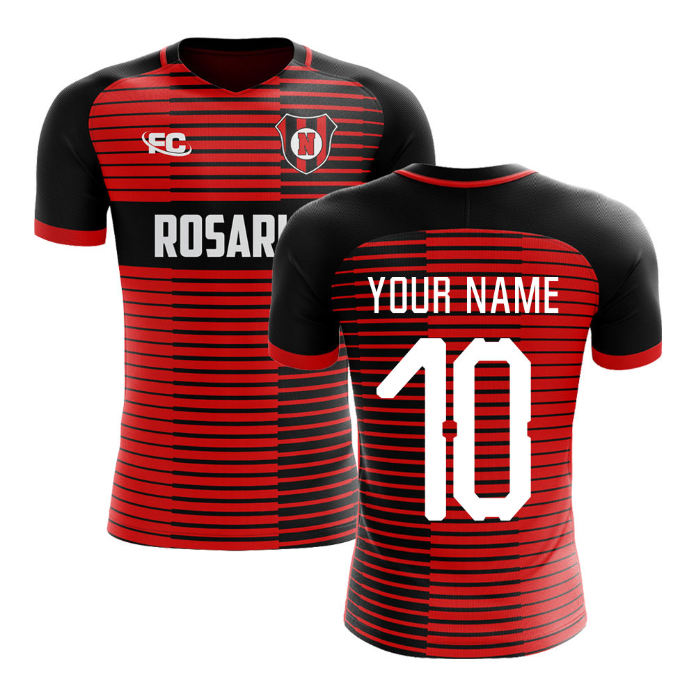 2018-2019 Newells Old Boys Fans Culture Home Concept Shirt (Your Name) - Womens