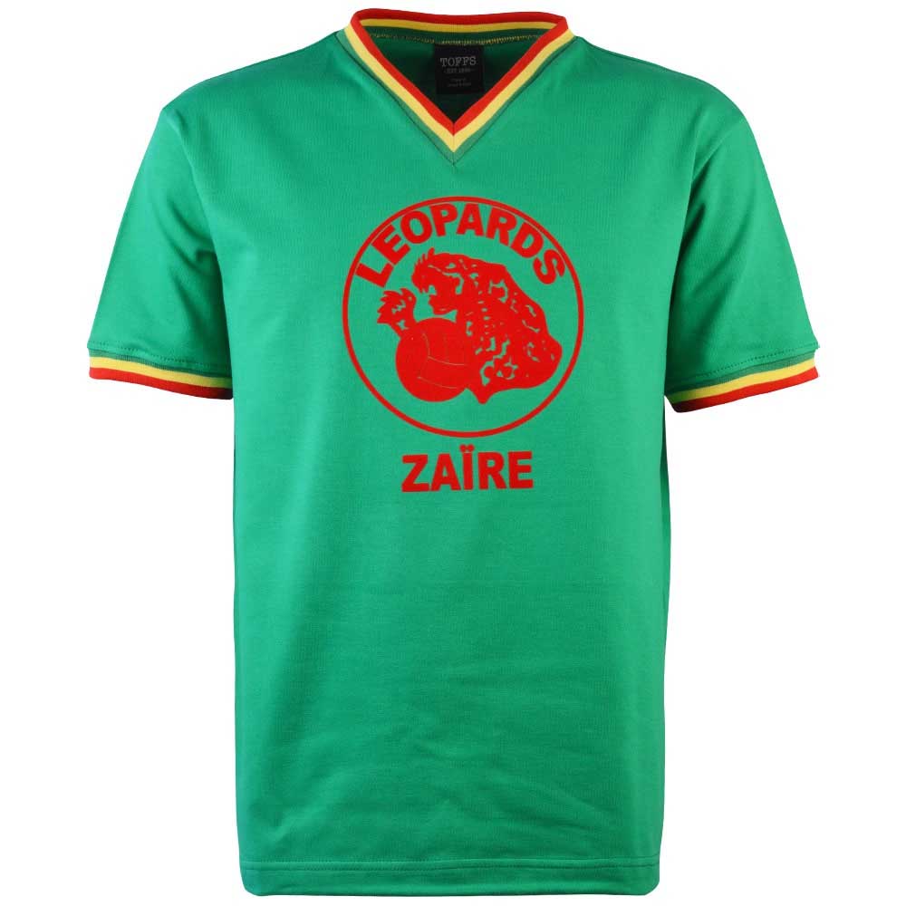 Zaire V-Neck 1974 World Cup Retro Football Shirt