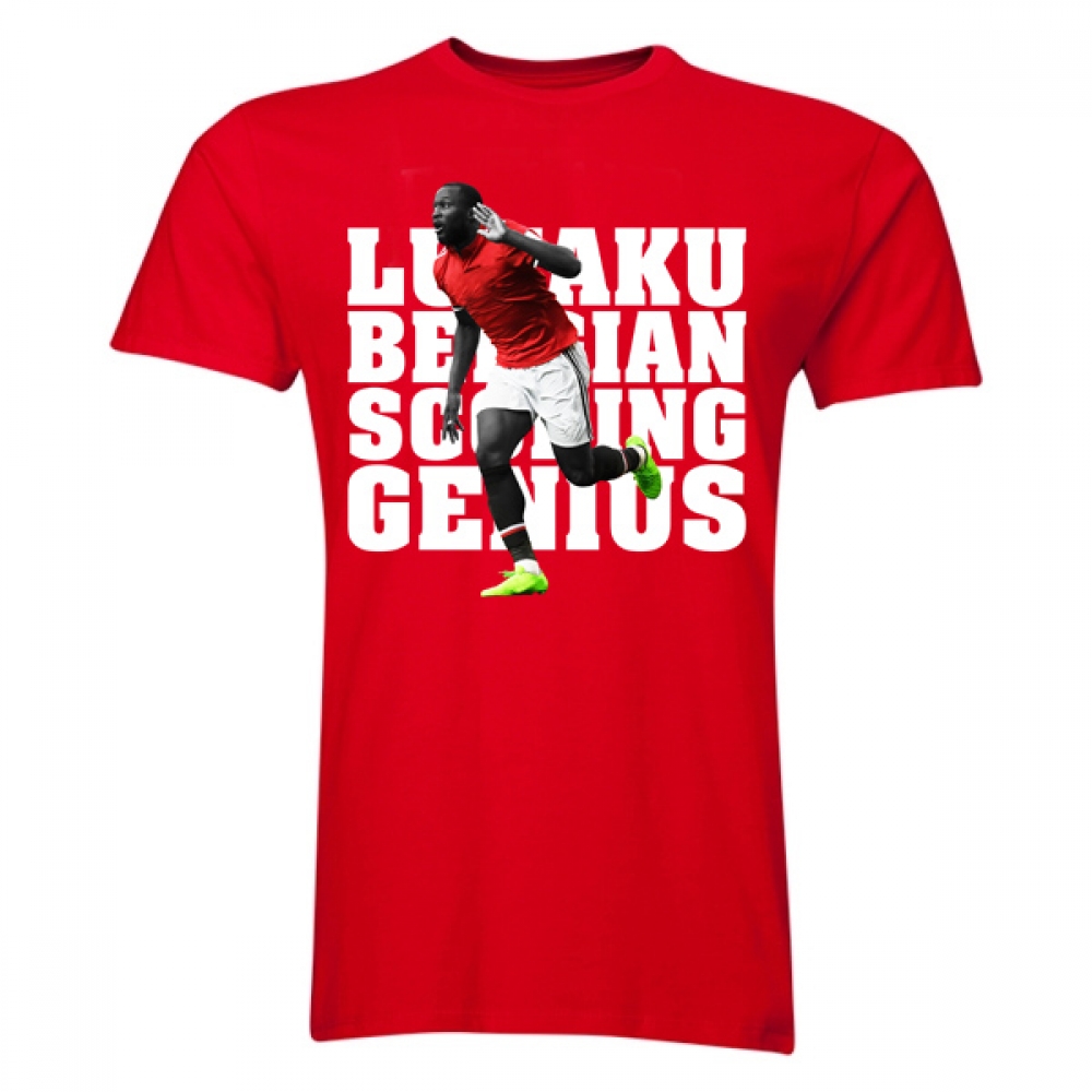 Romelu Lukaku Man Utd Player T-Shirt (Red)