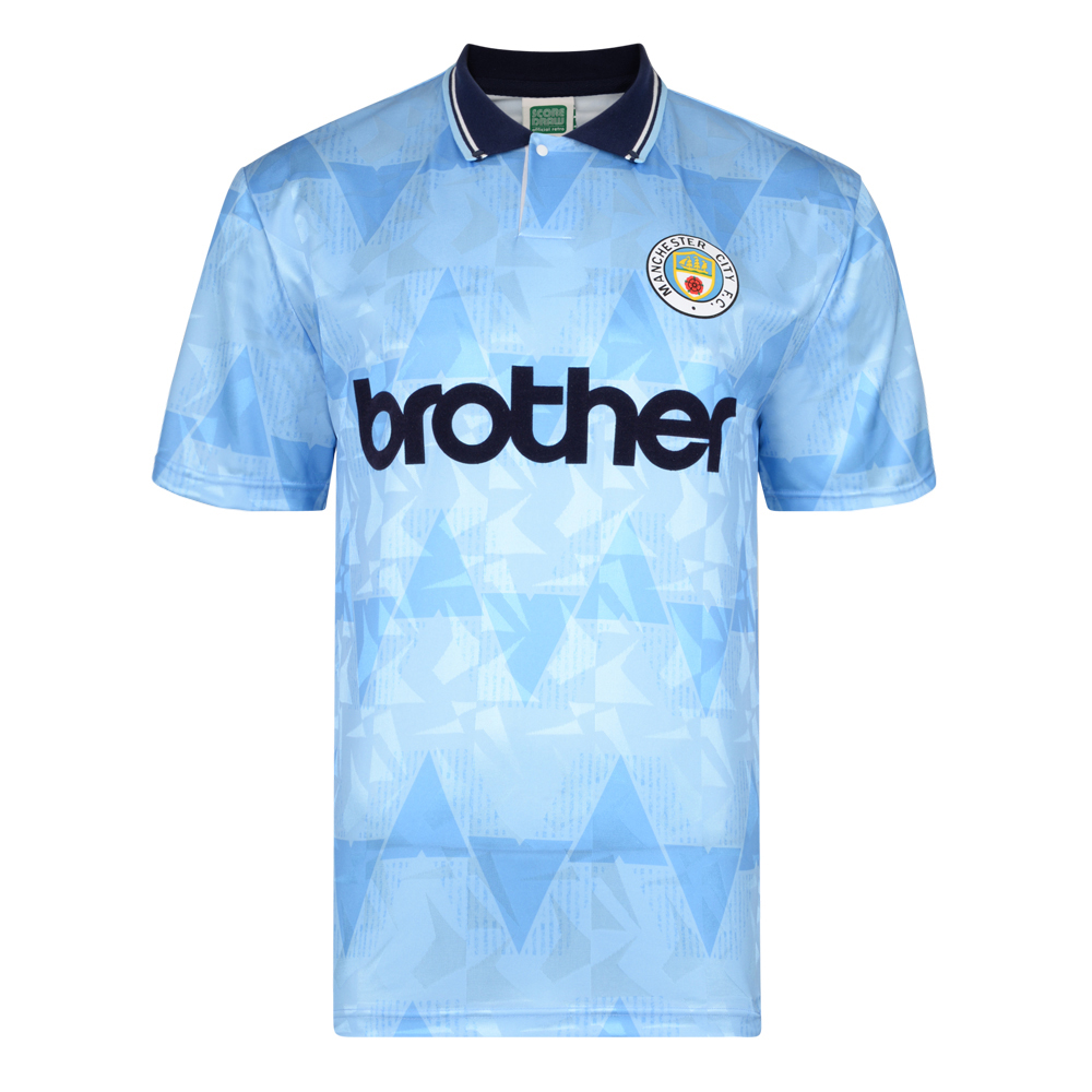 Score Draw Manchester City 1989 Home Shirt