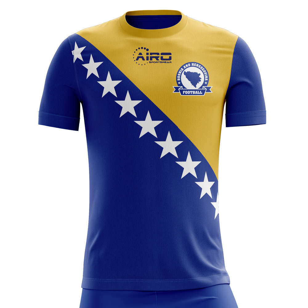 2024-2025 Bosnia Herzegovina Home Concept Football Shirt - Adult Long Sleeve