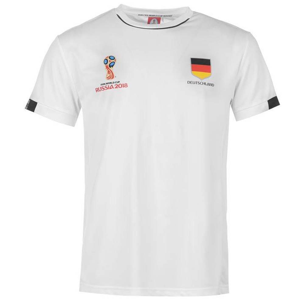 Germany FIFA World Cup 2018 Poly T Shirt Mens (White)