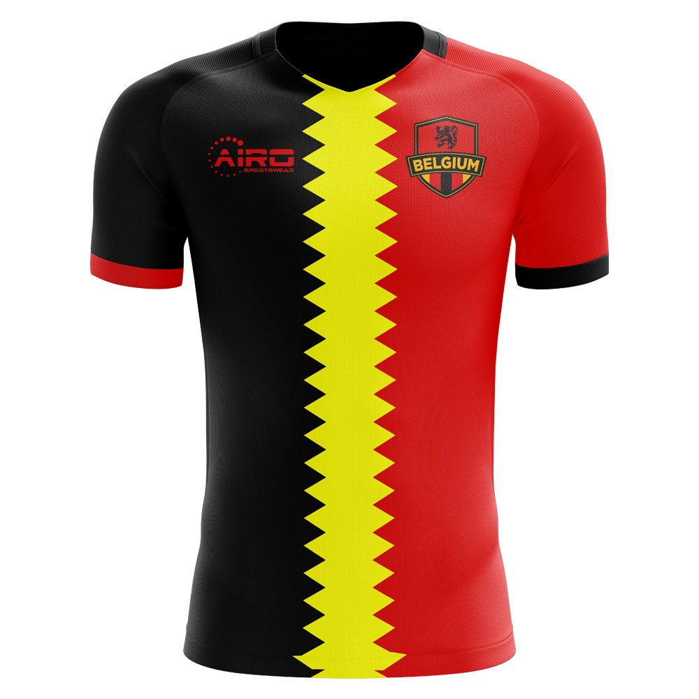 2024-2025 Belgium Flag Concept Football Shirt - Womens