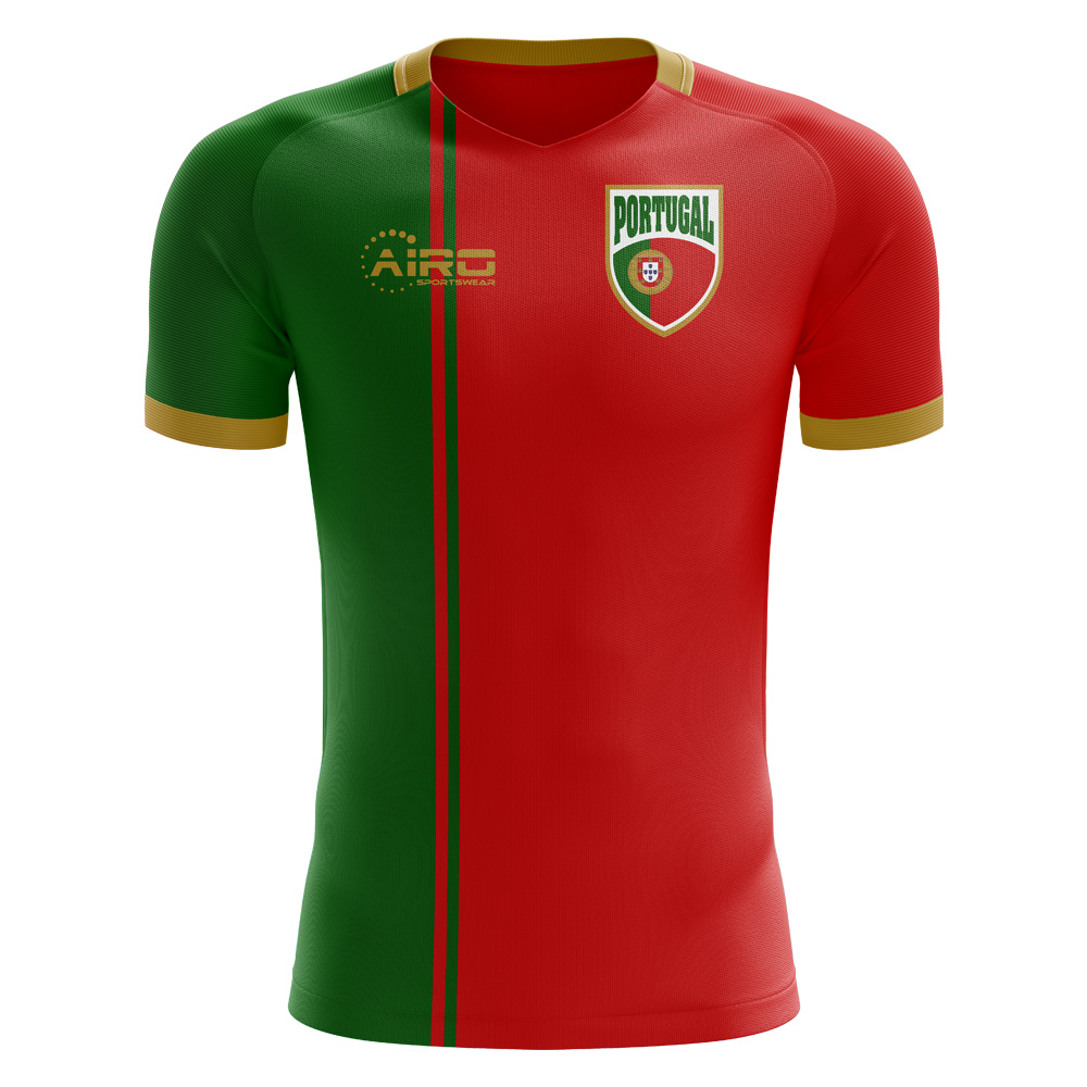 2024-2025 Portugal Flag Home Concept Football Shirt - Womens