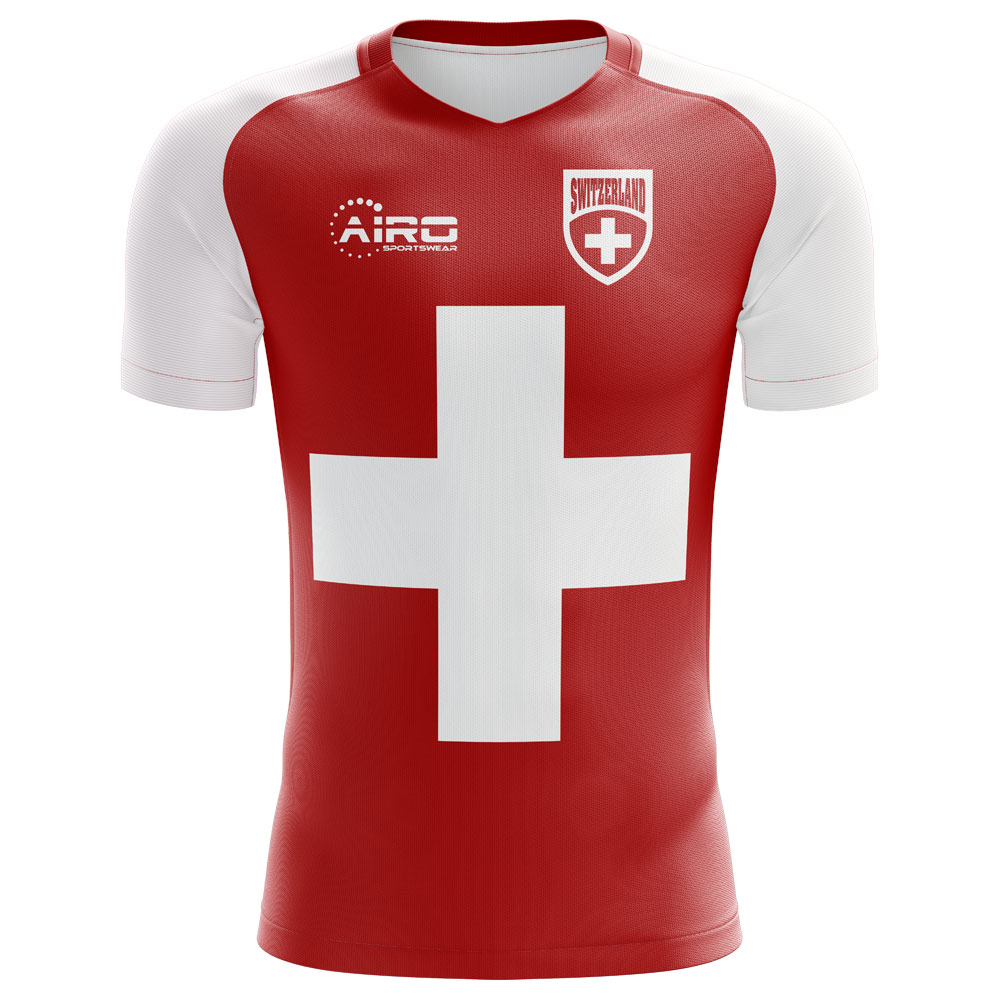 2024-2025 Switzerland Flag Concept Football Shirt