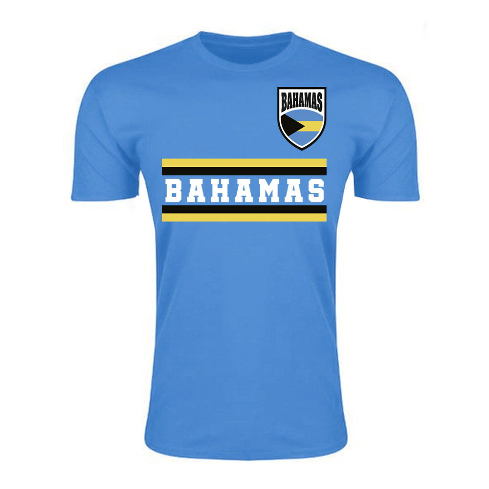 Bahamas Core Football Country T-Shirt (Sky)