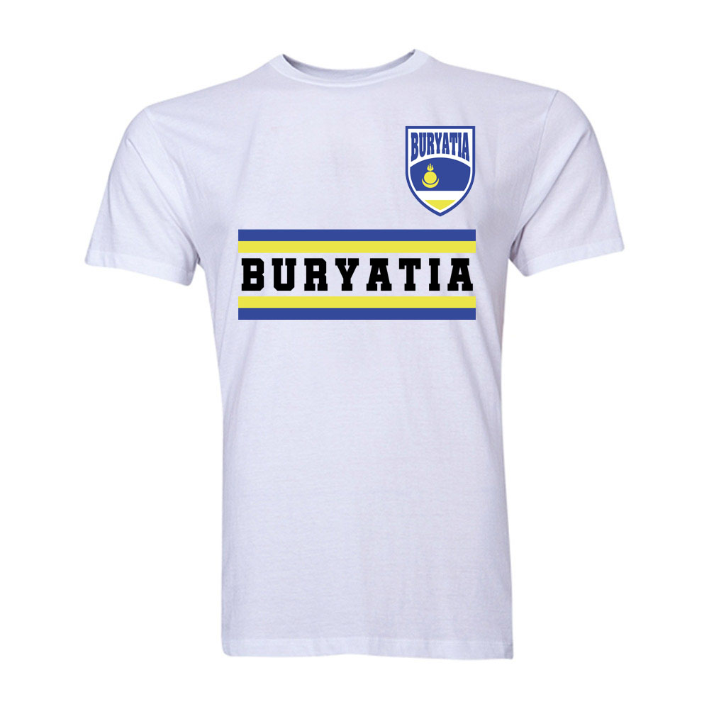 Buryatia Core Football Country T-Shirt (White)