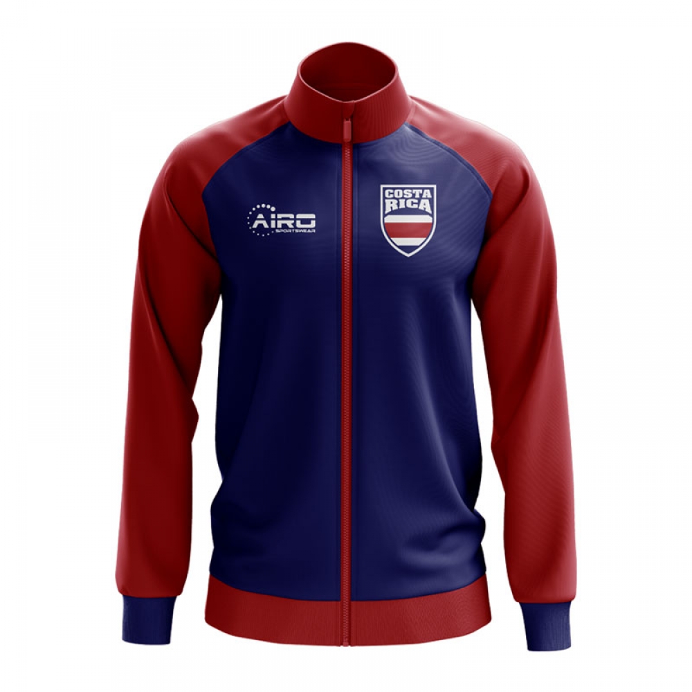 Costa Rica Concept Football Track Jacket (Blue) - Kids