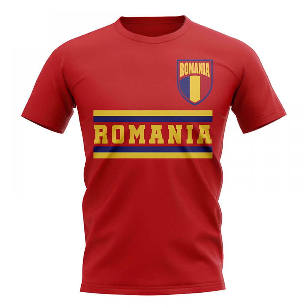 Romania Core Football Country T-Shirt (Red)