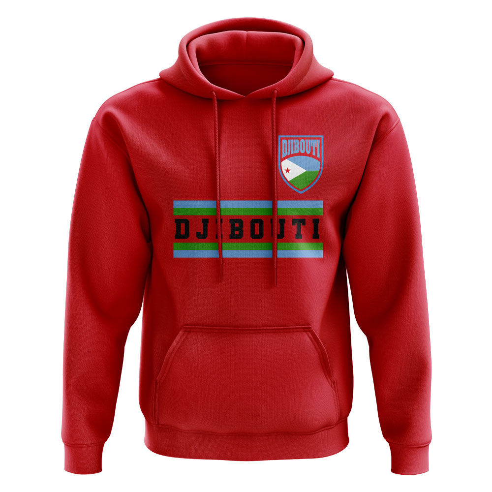 Djibouti Core Football Country Hoody (Red)