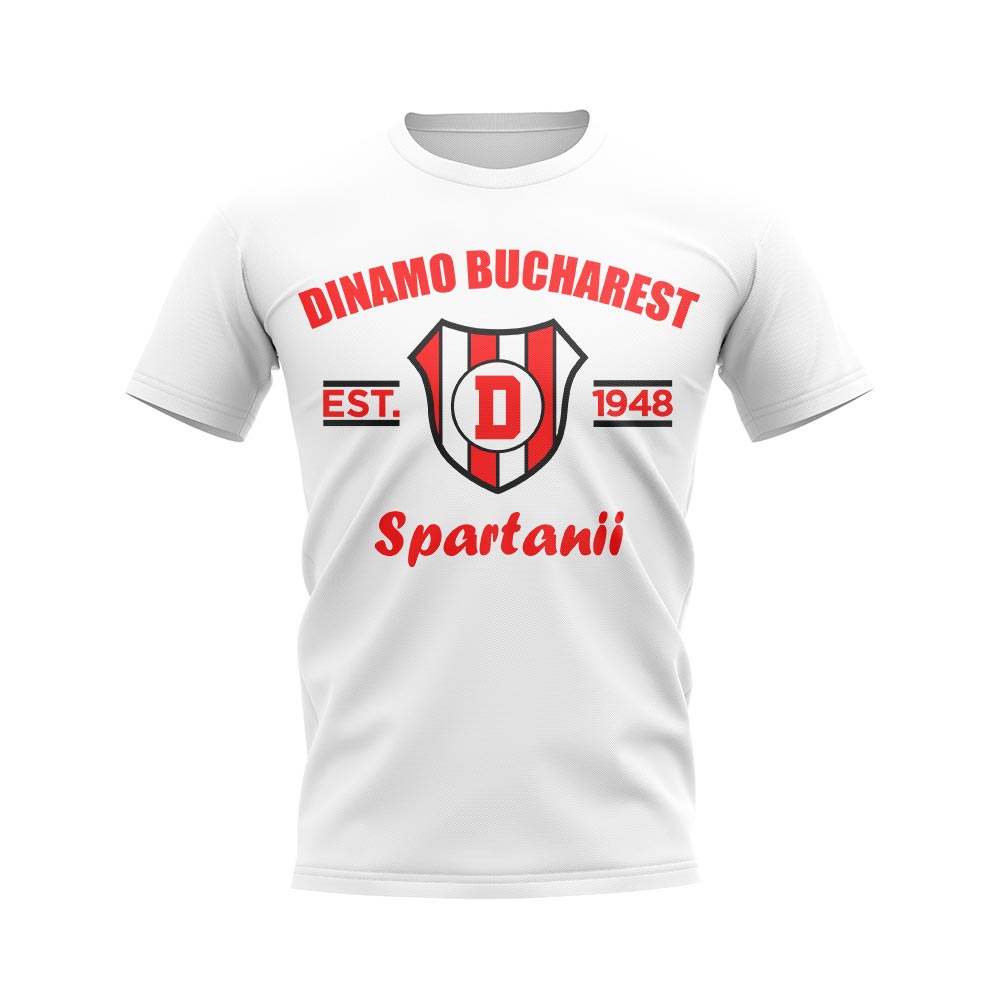 Dinamo Bucharest Established Football T-Shirt (White)