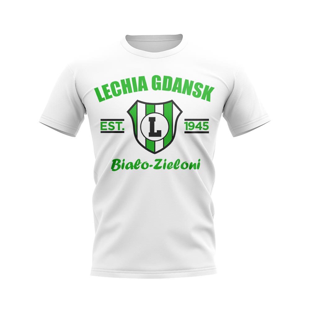 Lechia Gdansk Established Football T-Shirt (White)