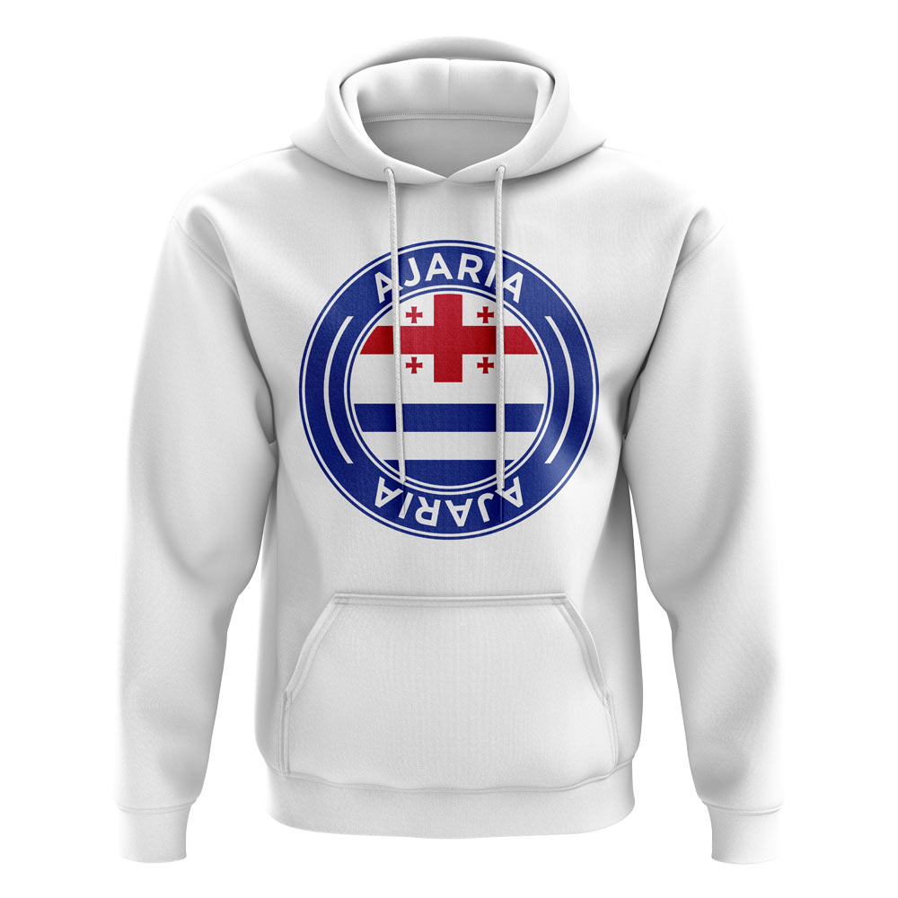 Ajaria Football Badge Hoodie (White)