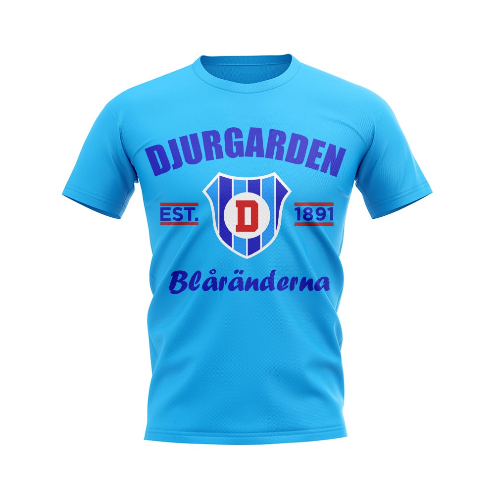 Djurgarden Established Football T-Shirt (Sky Blue)