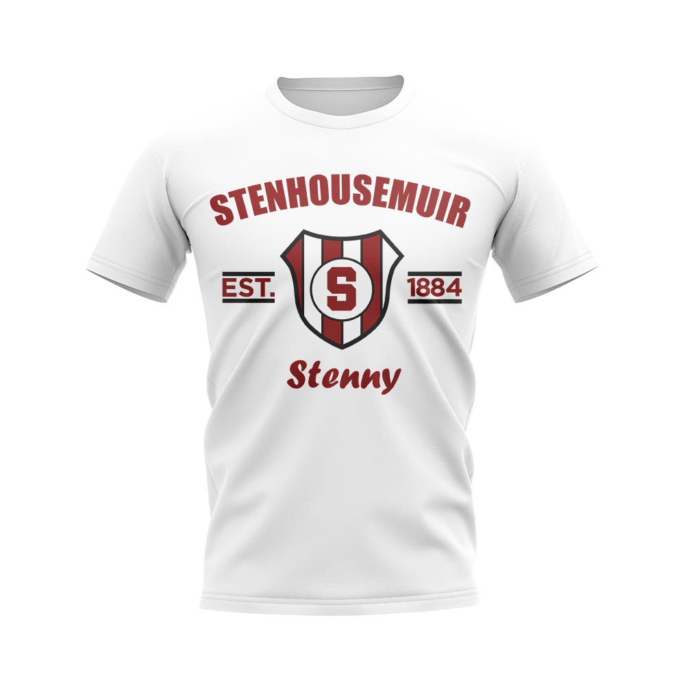 Stenhousemuir Established Football T-Shirt (White)