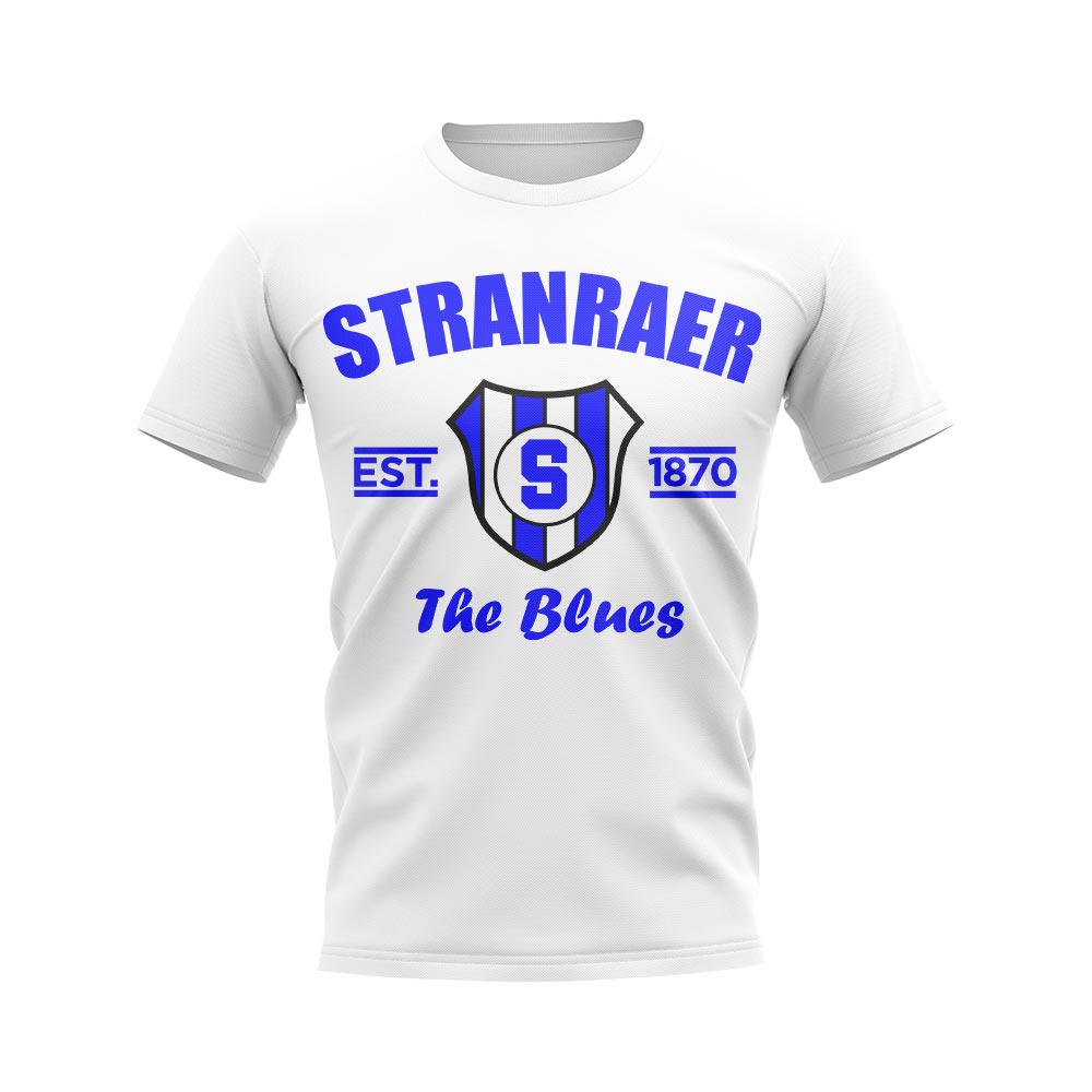 Stranraer Established Football T-Shirt (White)