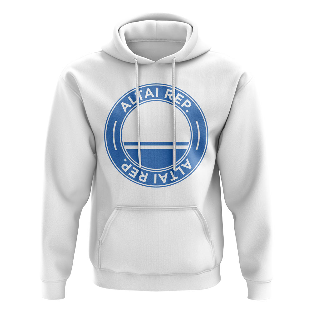 Altai Republic Football Badge Hoodie (White)