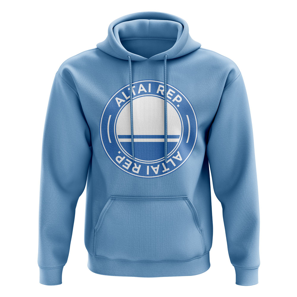 Altai Republic Football Badge Hoodie (Sky)