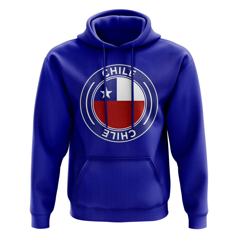 Chile Football Badge Hoodie (Royal)