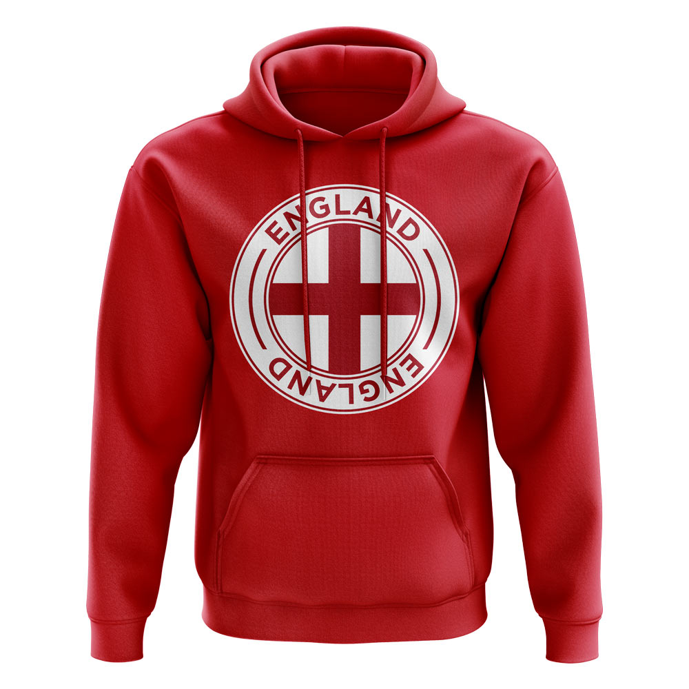 England Football Badge Hoodie (Red)