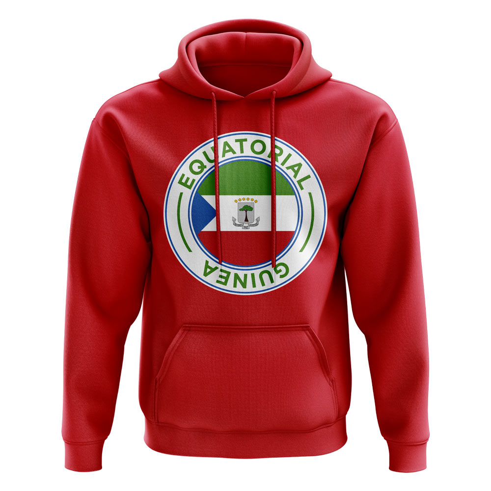 Equatorial Guinea Football Badge Hoodie (Red)