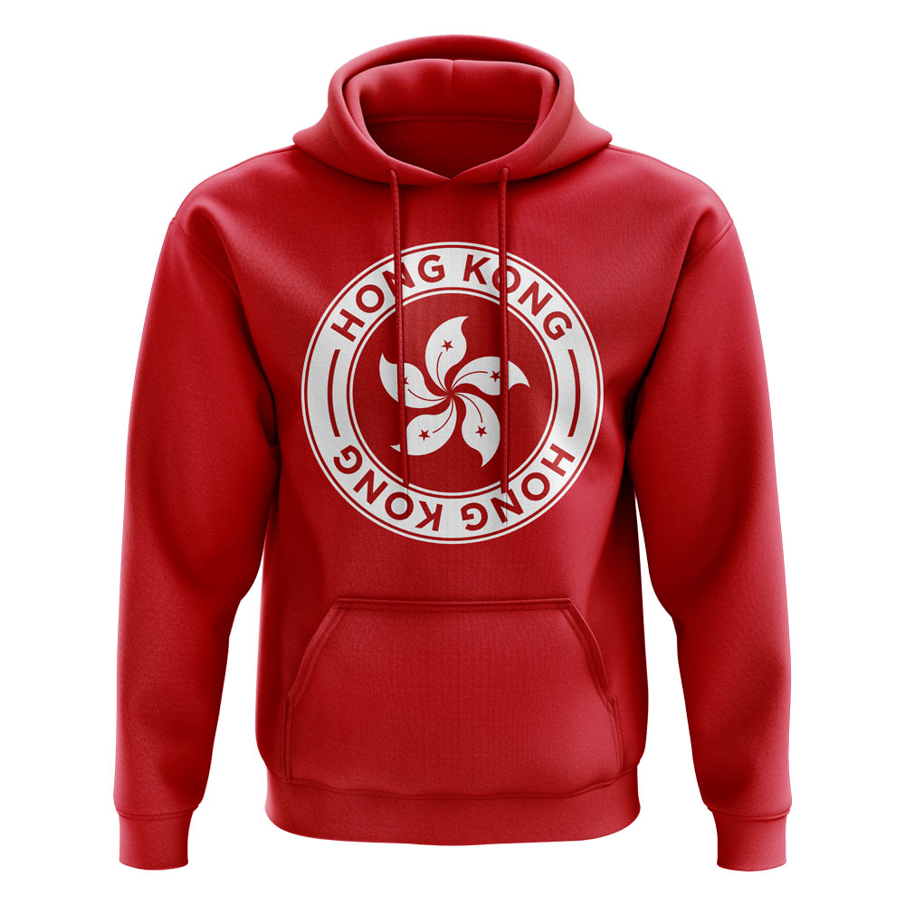 Hong Kong Football Badge Hoodie (Red)