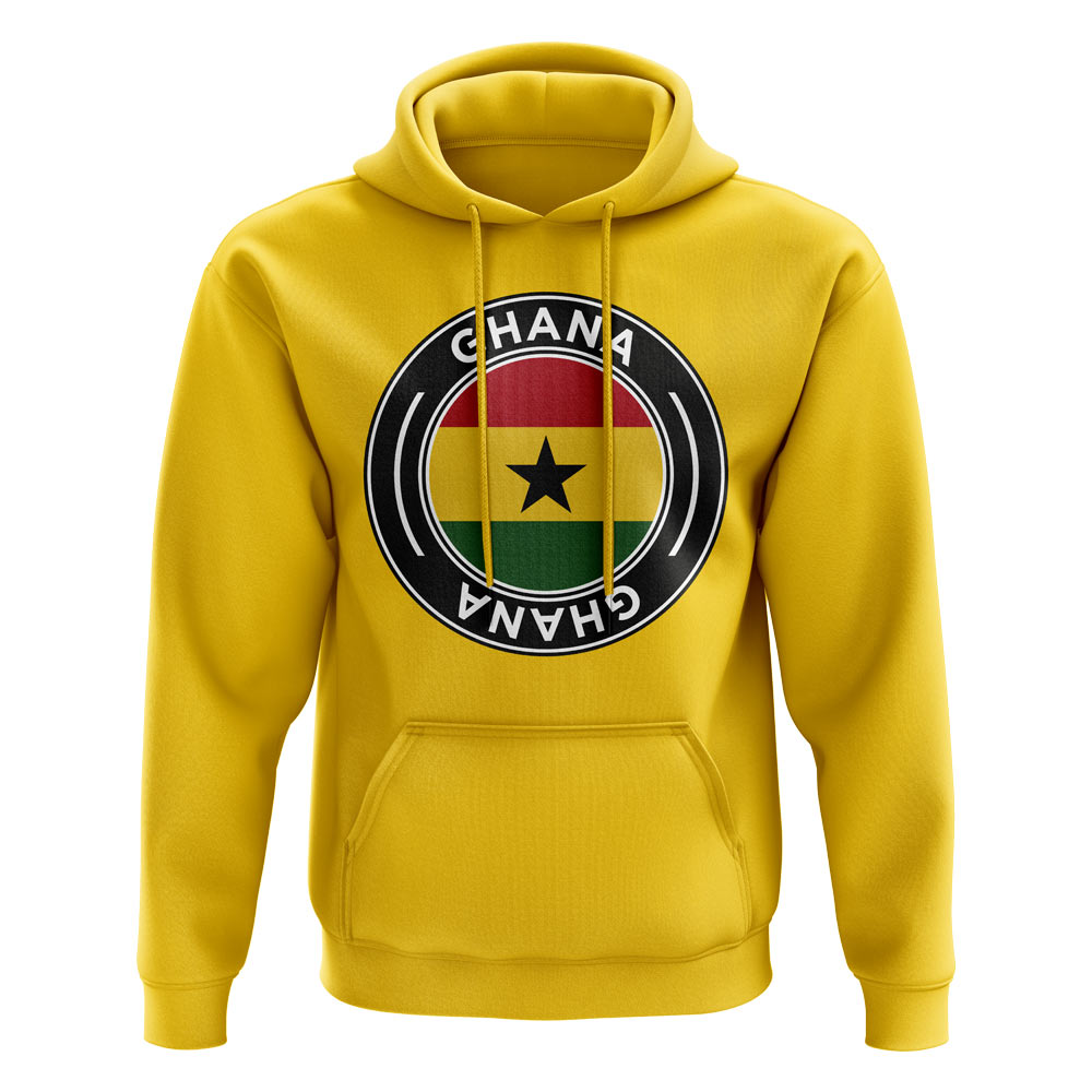 Ghana Football Badge Hoodie (Yellow)