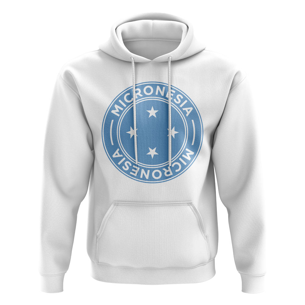 Micronesia Football Badge Hoodie (White)