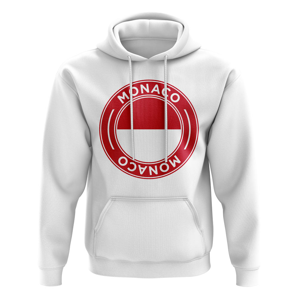 Monaco Football Badge Hoodie (White)