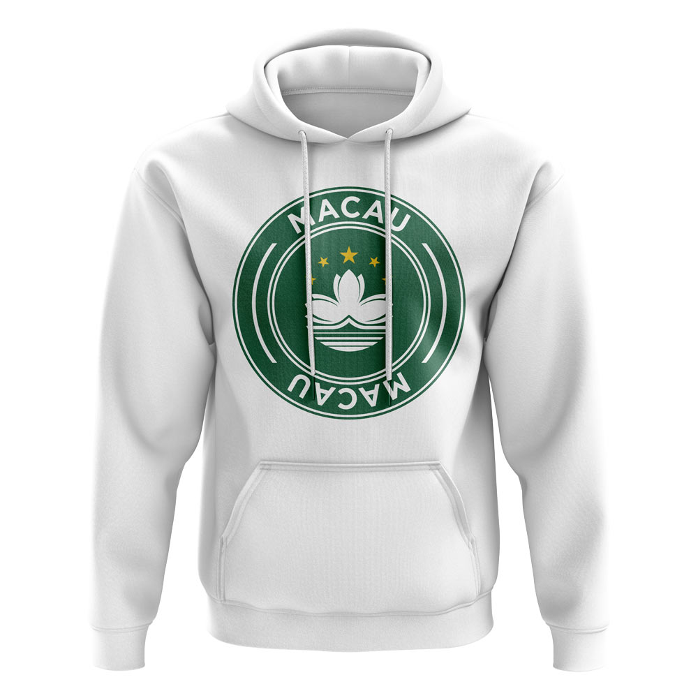 Macau Football Badge Hoodie (White)