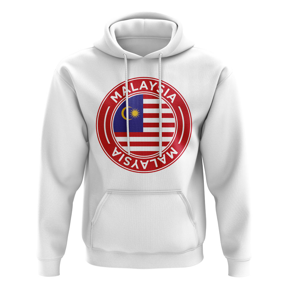 Malaysia Football Badge Hoodie (White)