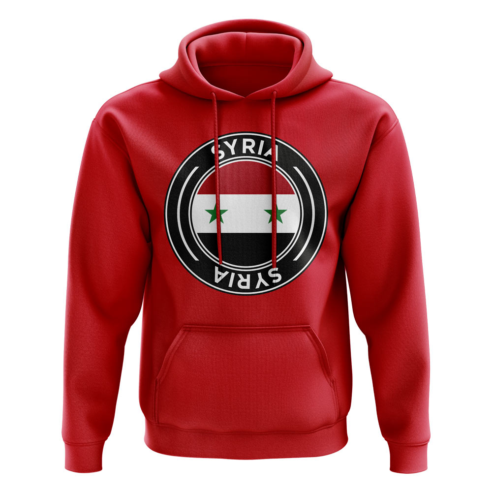 Syria Football Badge Hoodie (Red)