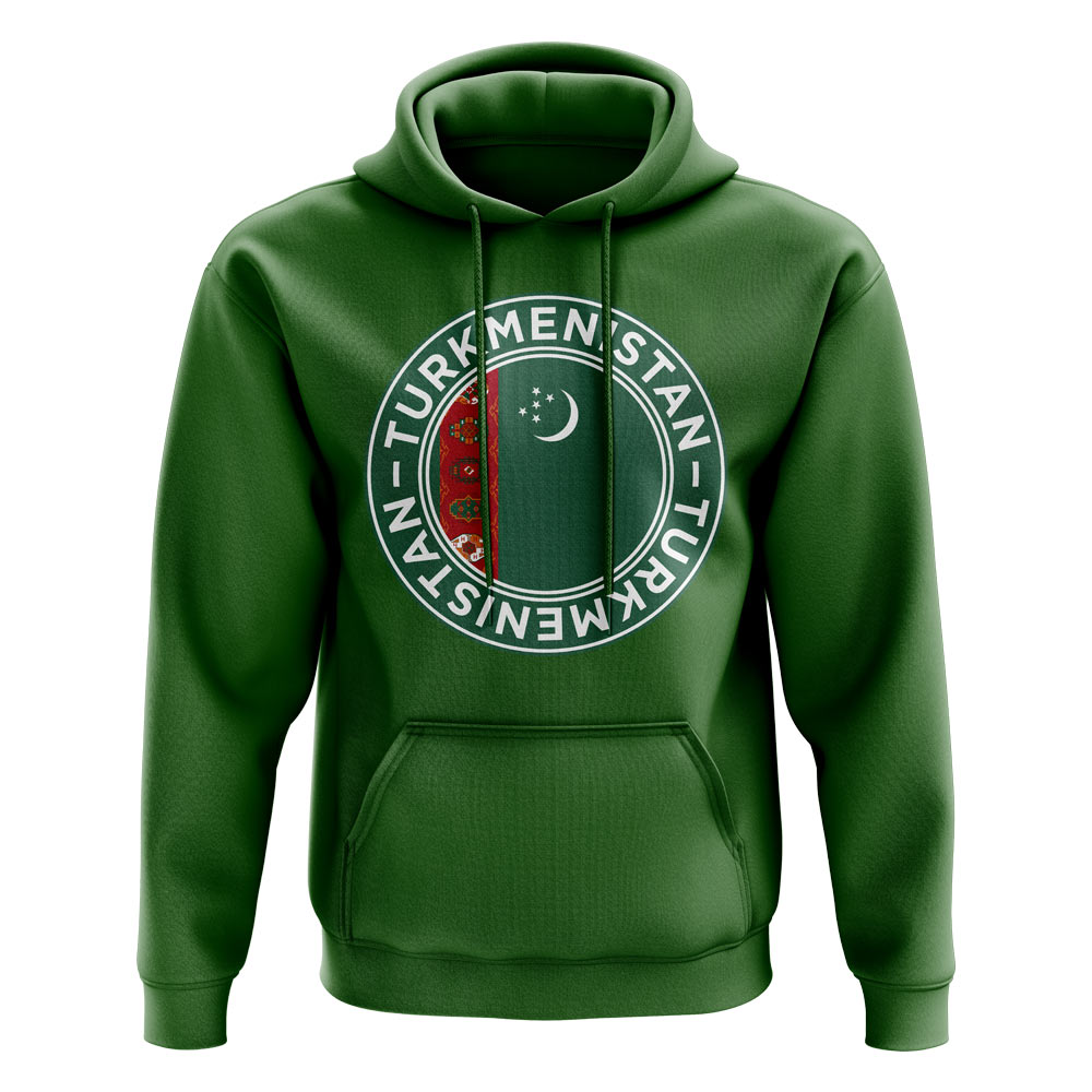 Turkmenistan Football Badge Hoodie (Green)