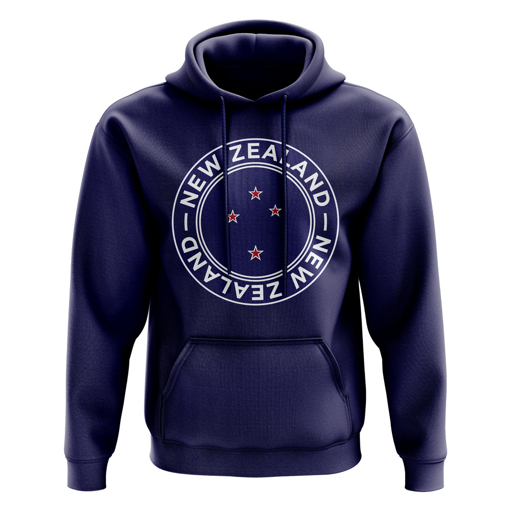 New Zealand Football Badge Hoodie (Navy)