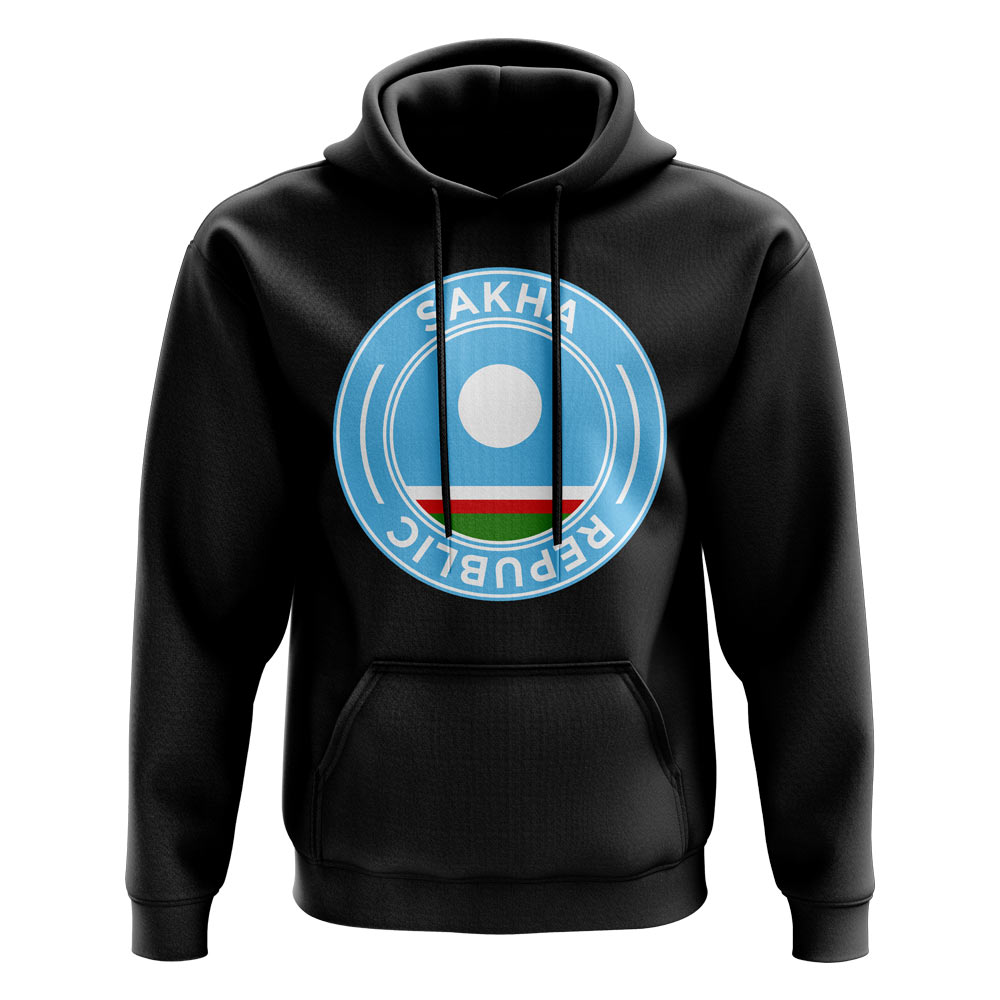 Sakha Republic Football Badge Hoodie (Black)