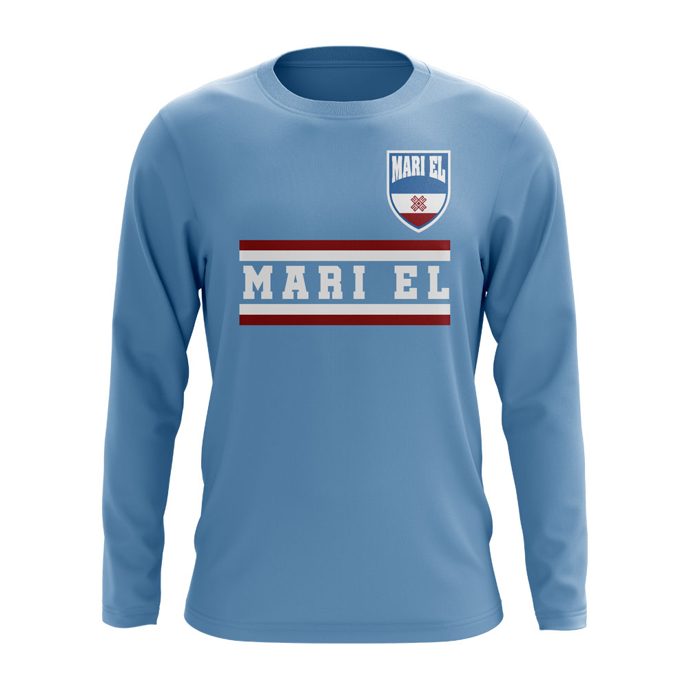 Mari El Core Football Country Long Sleeve T-Shirt (Sky)
