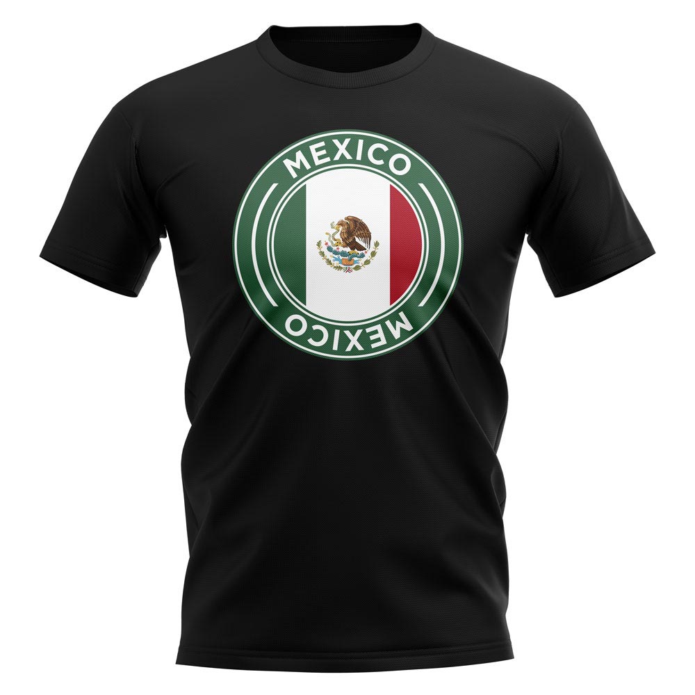 Mexico Football Badge T-Shirt (Black)