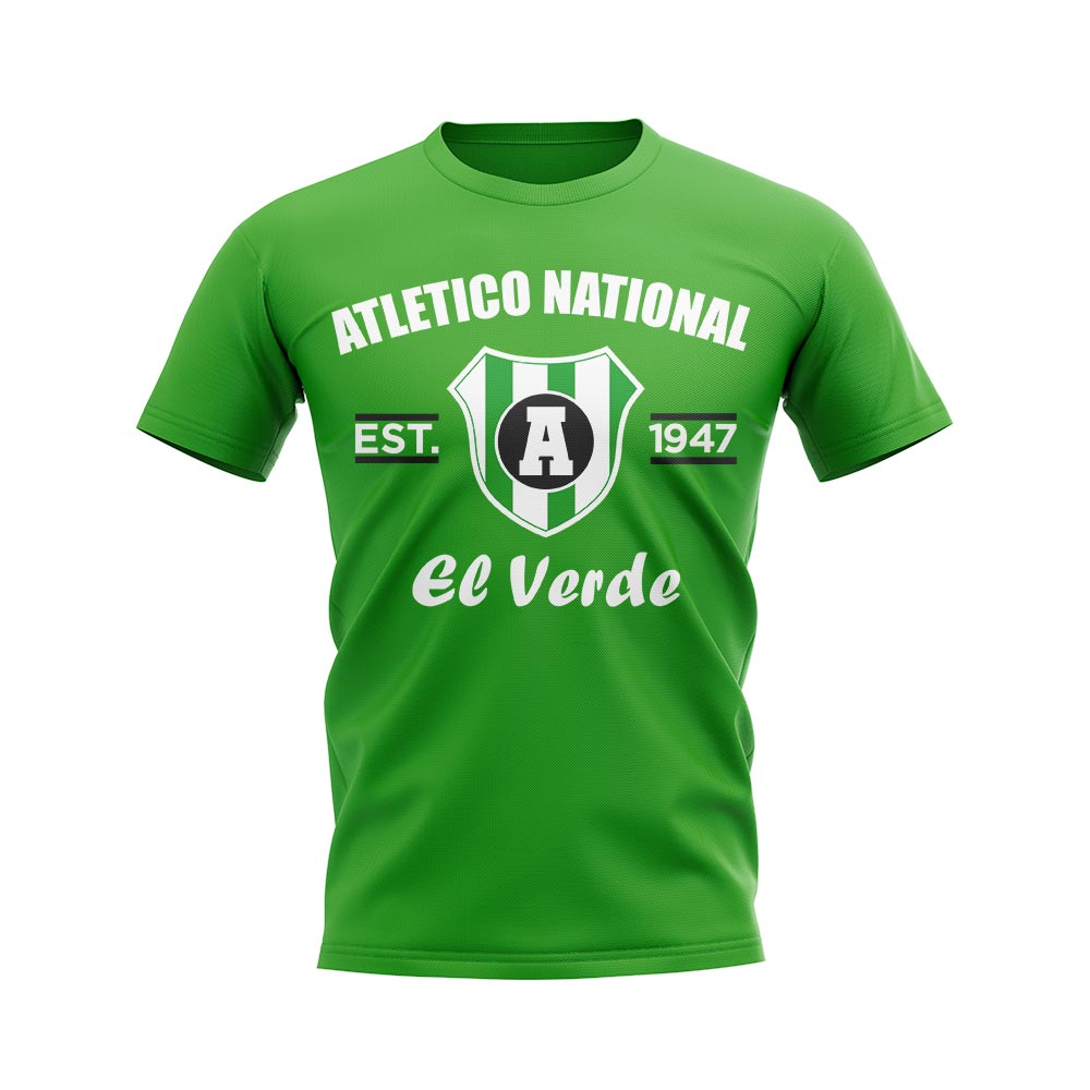 Atletico National Established Football T-Shirt (Green)