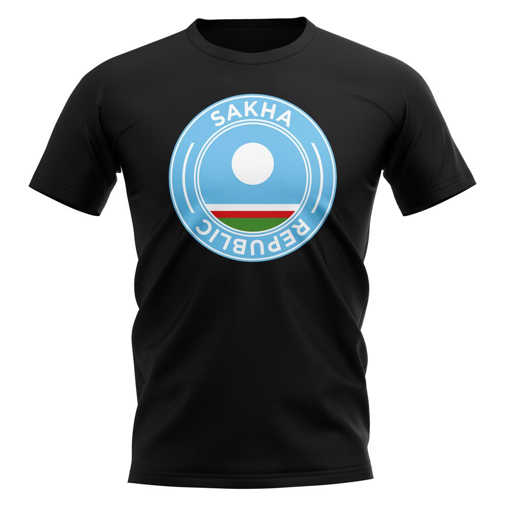 Sakha Republic Football Badge T-Shirt (Black)